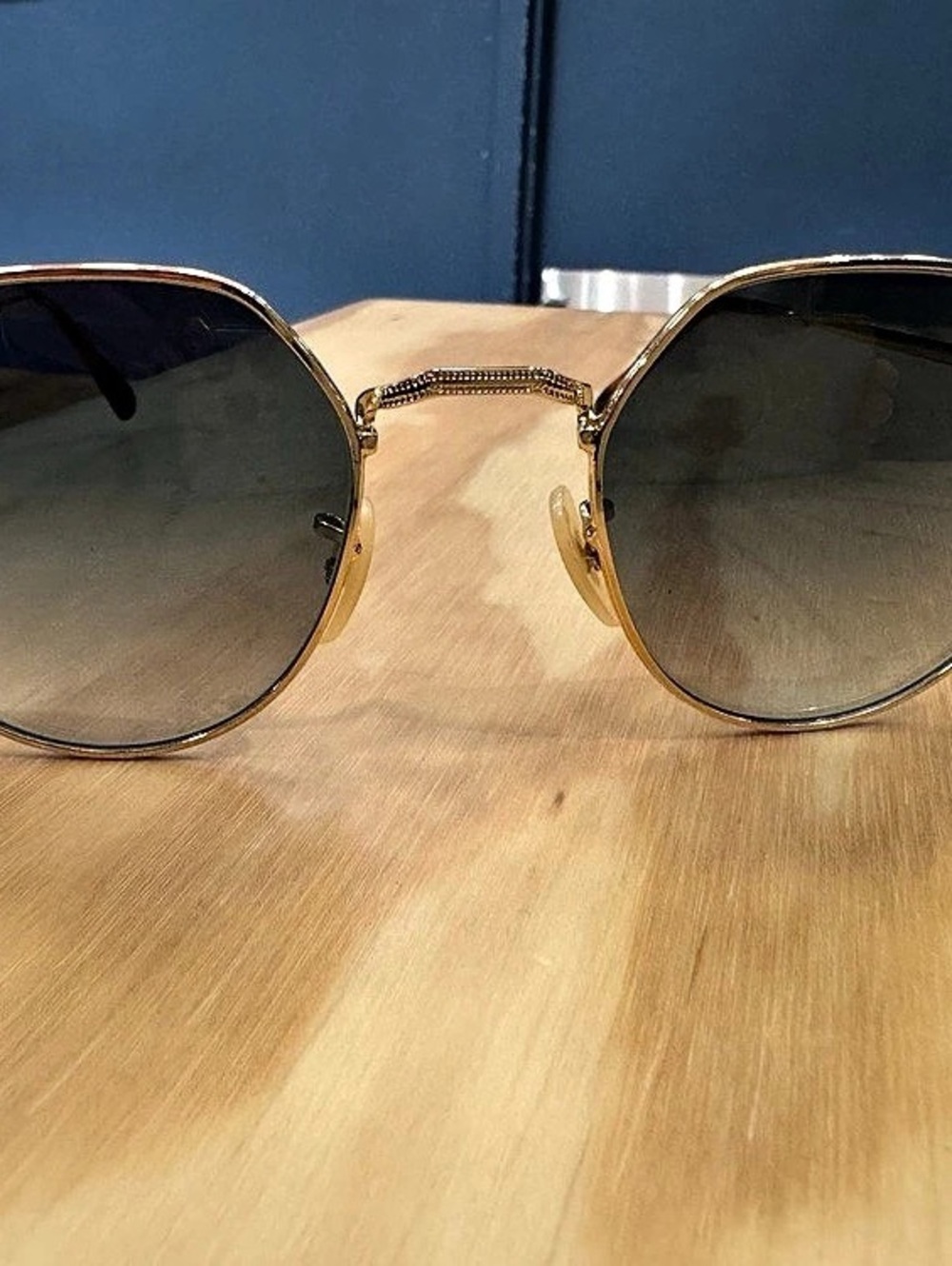 Ray-Ban Hexagonal Flat Lenses Sunglasses Gold with gradient. Jack rn3565 53mm